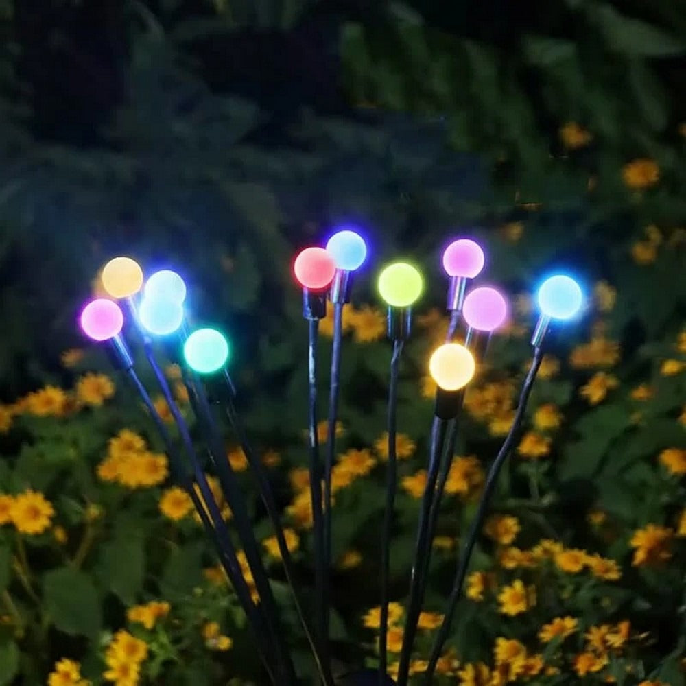 Solar Garden Lights - Firefly LED Waterproof Fairy Lights for Outdoor Decoration - 6 LED / 8 LED