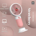Rechargeable Mini Handy Fan Portable USB Cooling Fan Cute Design Handheld Fan for Kids and Travel - With Cable (Random Color)
