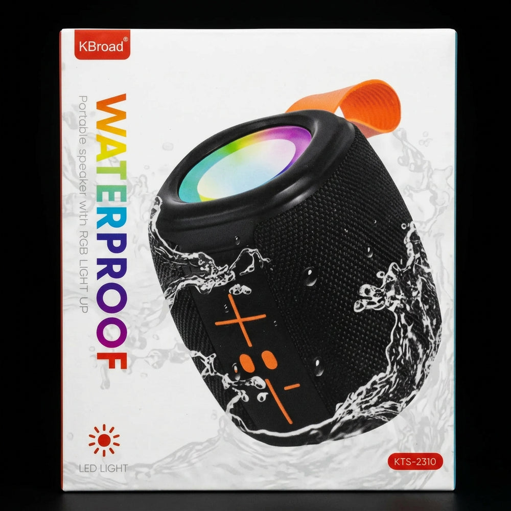 K12 RGB Waterproof Bluetooth Speaker - IPX6 Bass Boost Speaker For Outdoor Party & Beach