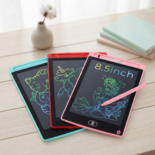 8.5 inch LCD Writing Tablet for Kids – Reusable Drawing & Writing Pad - Random Color